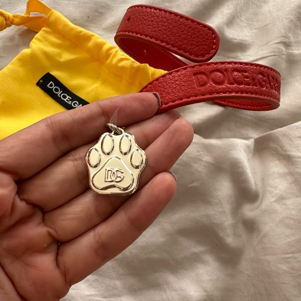 Dolce & Gabbana collar with Yellow Pouch - Picture 3 of 3